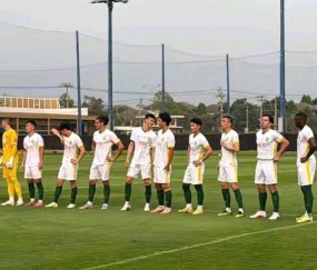 国安冬训：林良铭闪击破门 1-1战平韩国华城FC